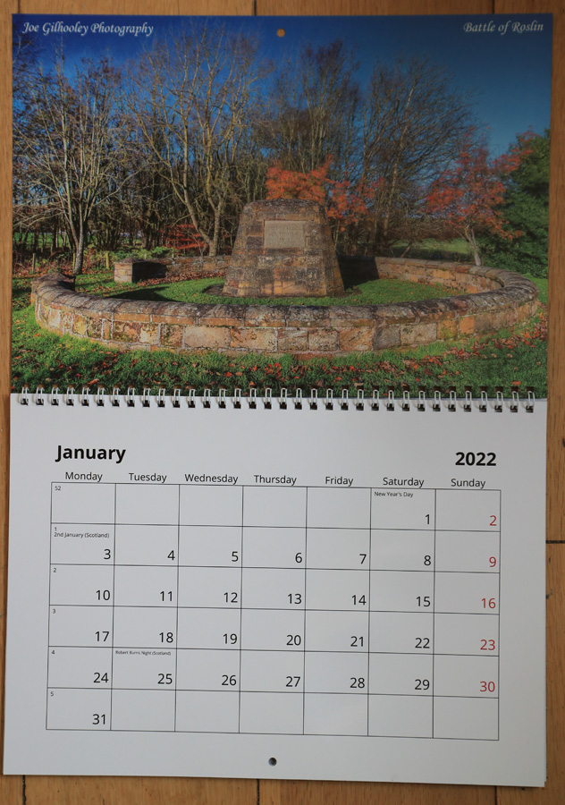 2022  Scottish Calendar