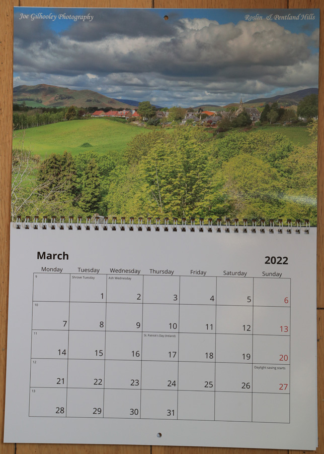2022  Scottish Calendar