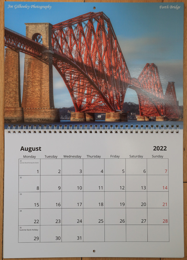 2022  Scottish Calendar