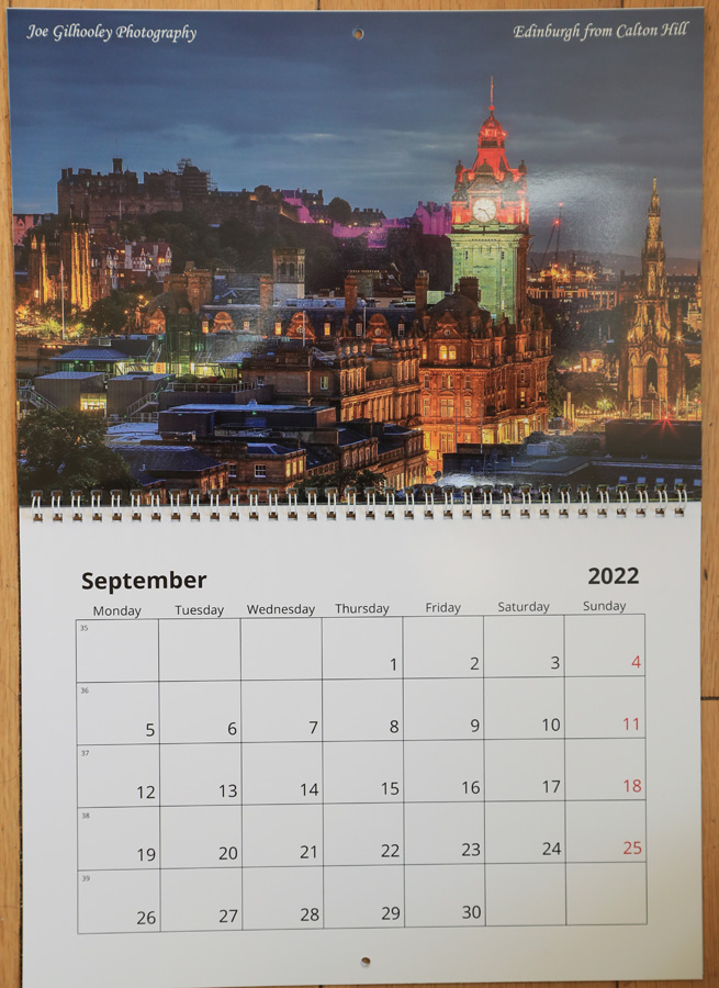 2022  Scottish Calendar