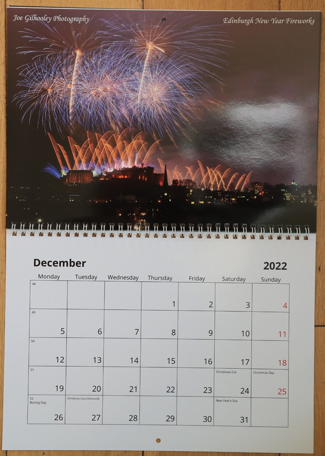 2022  Scottish Calendar