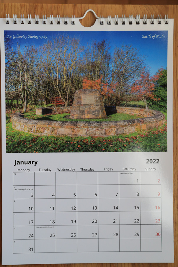 2022  Scottish Calendar