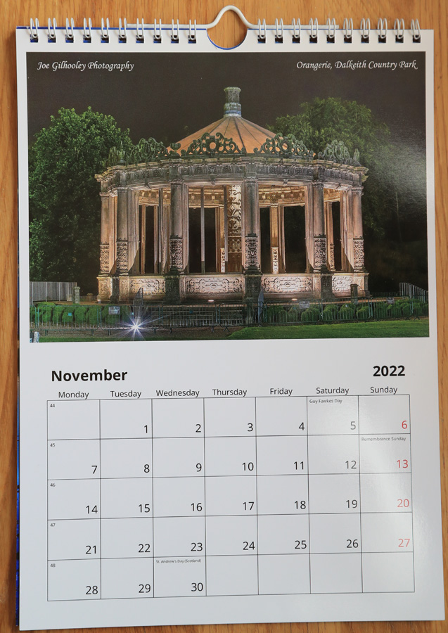 2022  Scottish Calendar