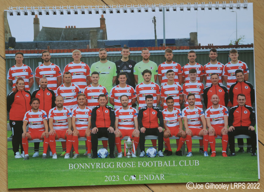 2023 Bonnyrigg Rose Calendar Joe Gilhooley LRPS