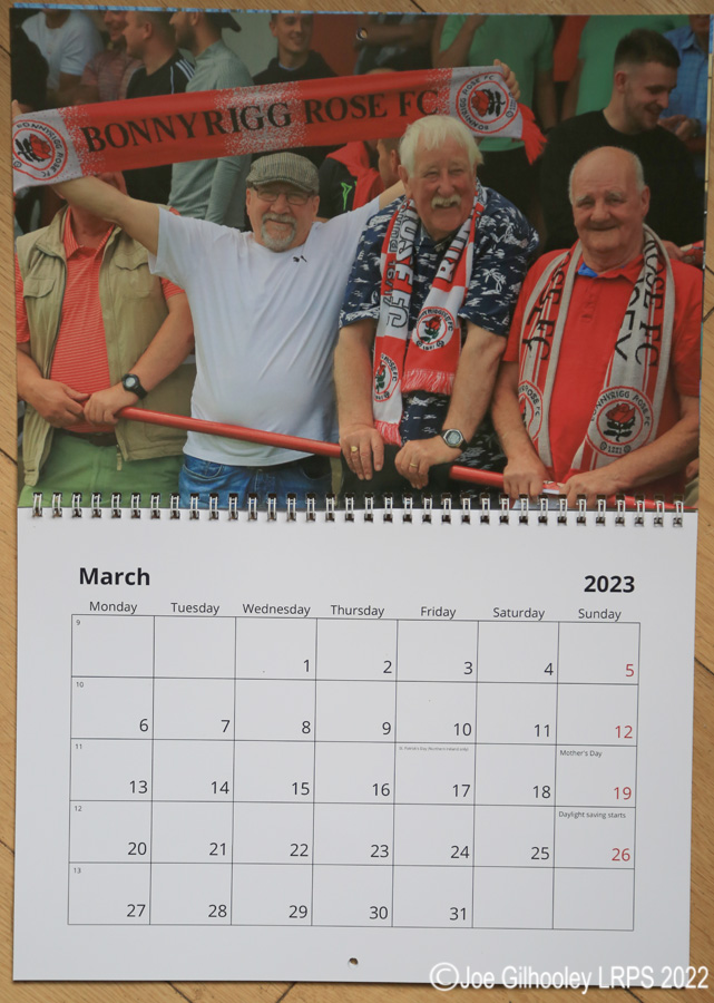 2023 Bonnyrigg Rose Calendar 