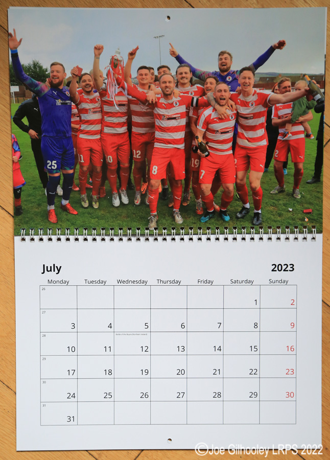 2023 Bonnyrigg Rose Calendar Joe Gilhooley LRPS