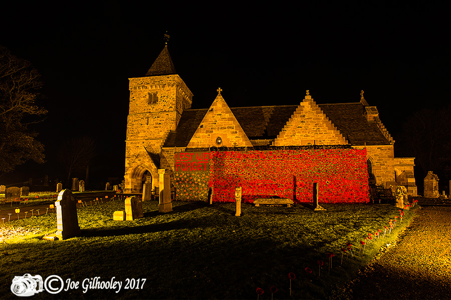 Aberlady Parish Church - Poppies Display