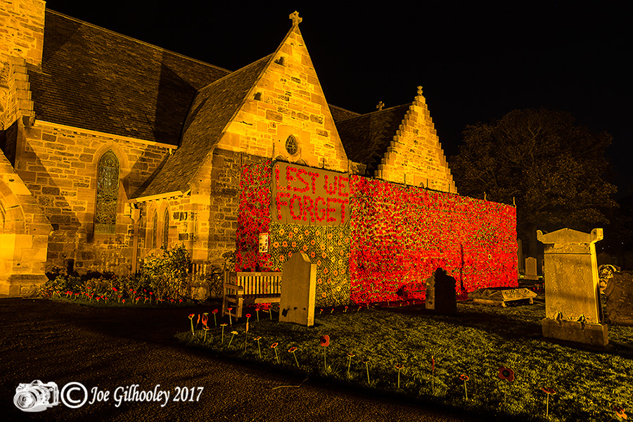 Aberlady Parish Church - Poppies Display
