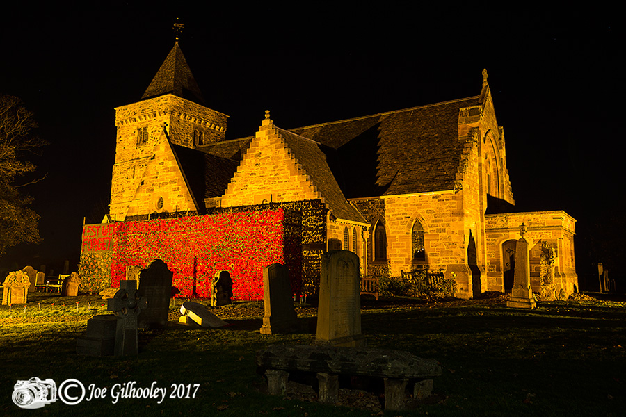 Aberlady Parish Church - Poppies Display
