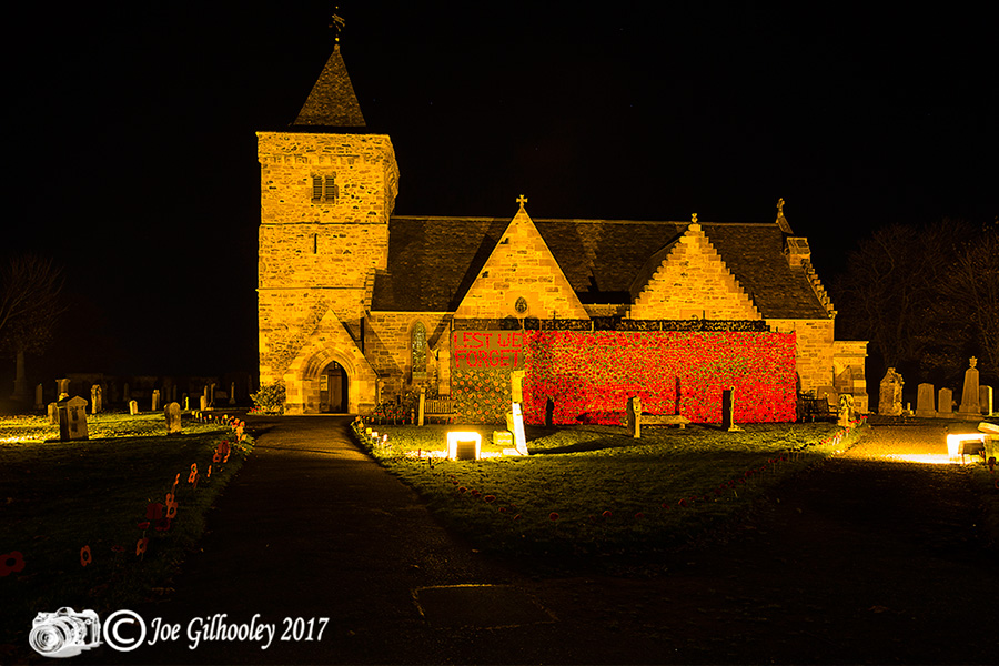 Aberlady Parish Church - Poppies Display