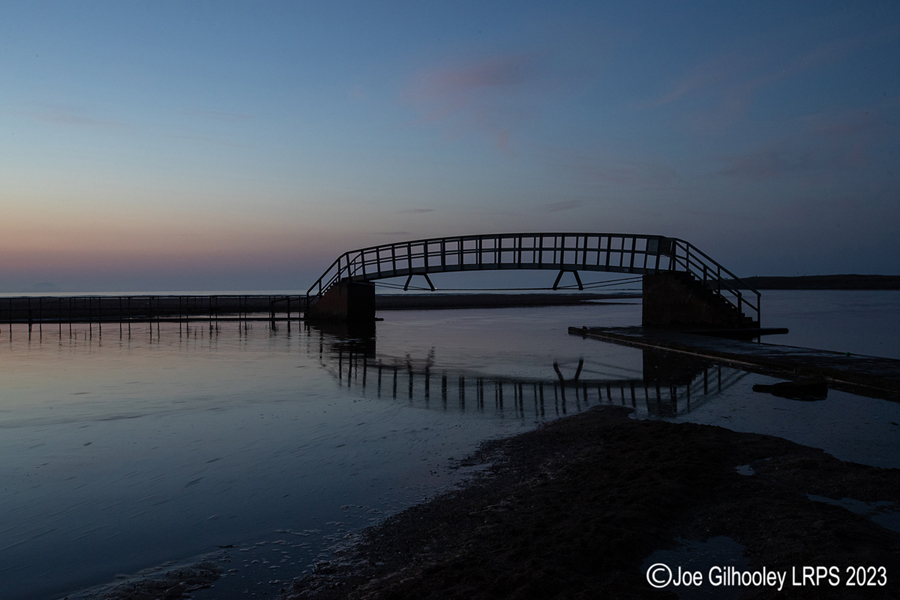 Belhaven Bridge after Sunset