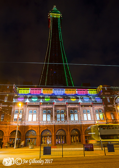 Blackpool Illuminations - Light show at Blackpool Tower