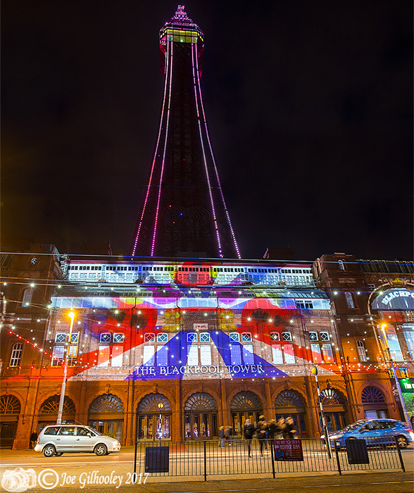 Blackpool Illuminations - Light show at Blackpool Tower