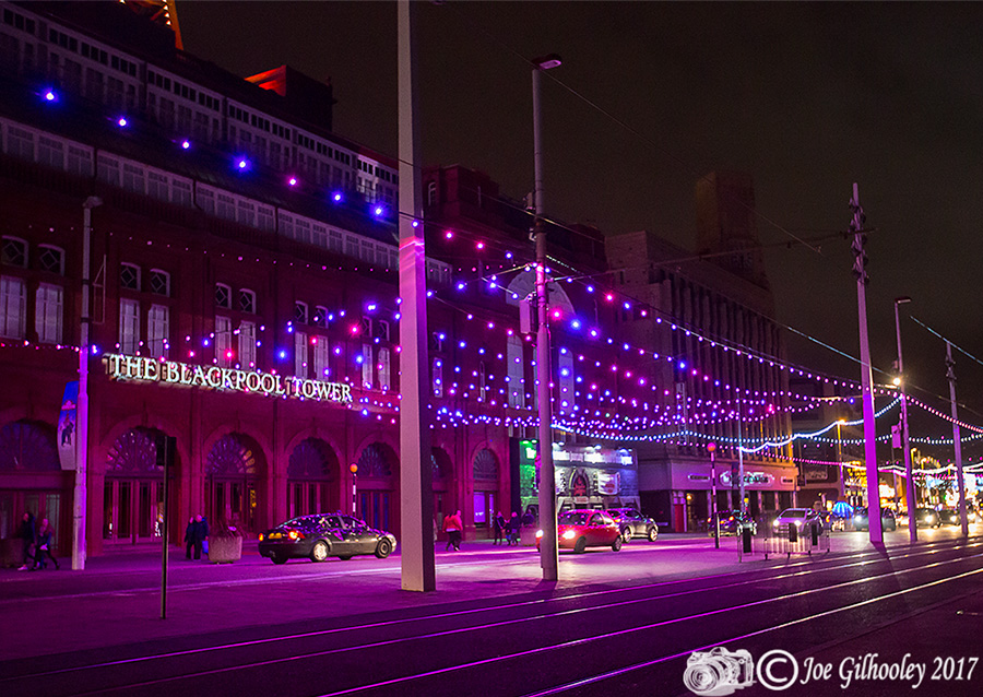 Blackpool Illuminations - Light show at Blackpool Tower