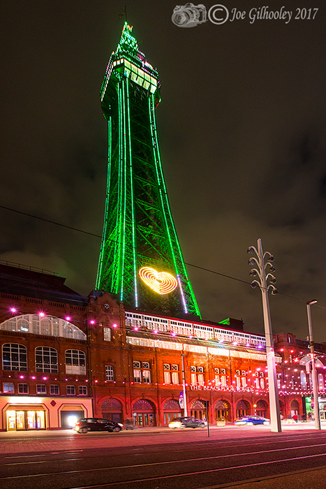 Blackpool Illuminations - Light show at Blackpool Tower