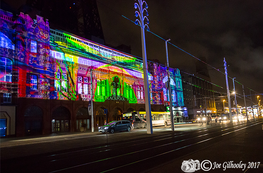 Blackpool Illuminations - Light show at Blackpool Tower