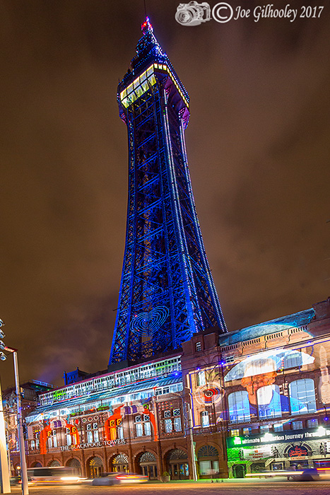 Blackpool Illuminations - Light show at Blackpool Tower