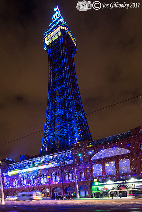 Blackpool Illuminations - Light show at Blackpool Tower
