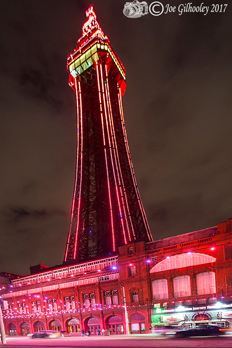 Blackpool Illuminations - Light show at Blackpool Tower