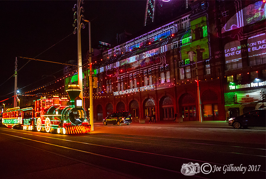 Blackpool Illuminations - Light show at Blackpool Tower