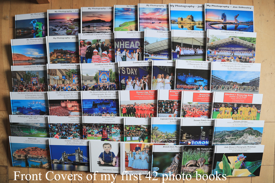 I have now created 44 Photo books. Here are first 42 book covers.