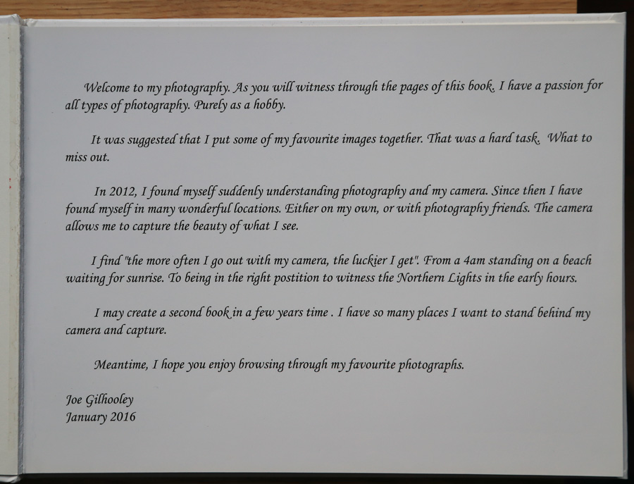 My Photography Book - 1st  Edition