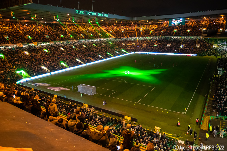 Celtic Park - light show 

