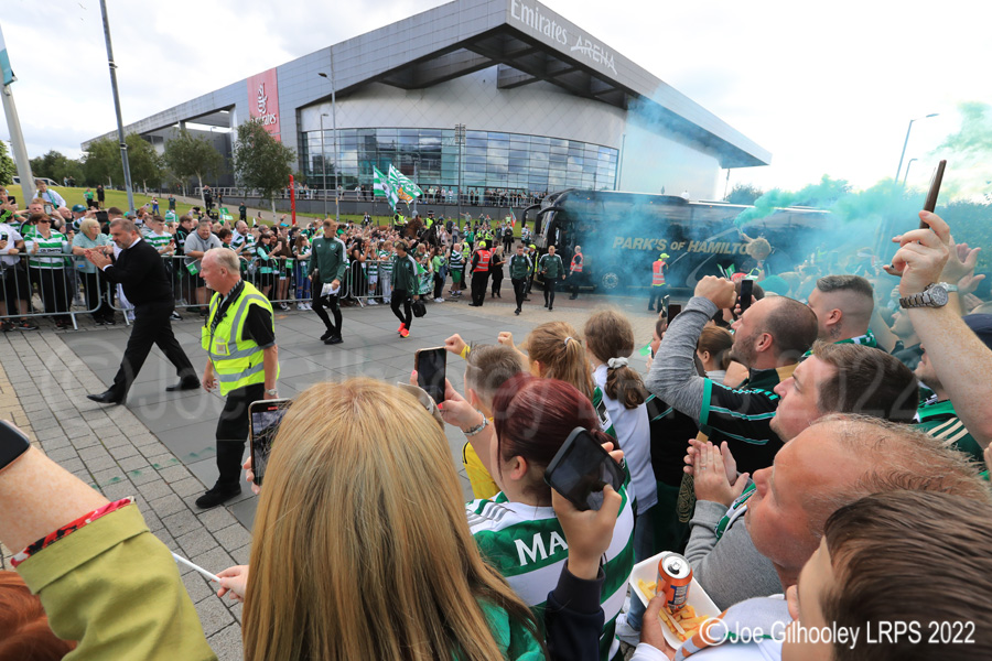 Celtic Park on League Flag Day
