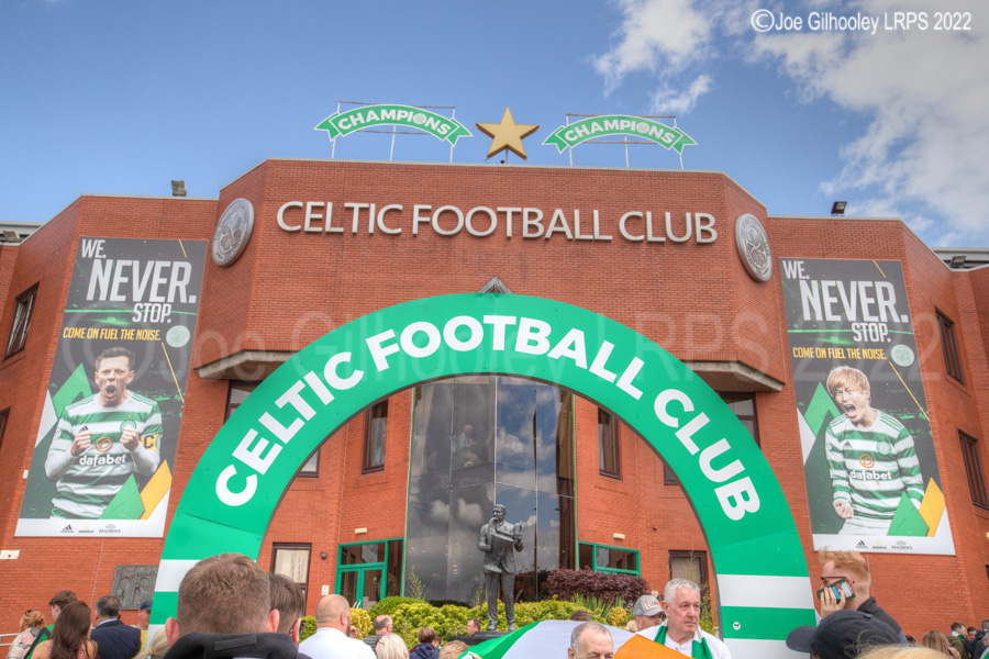 Celtic Park on League Flag Day