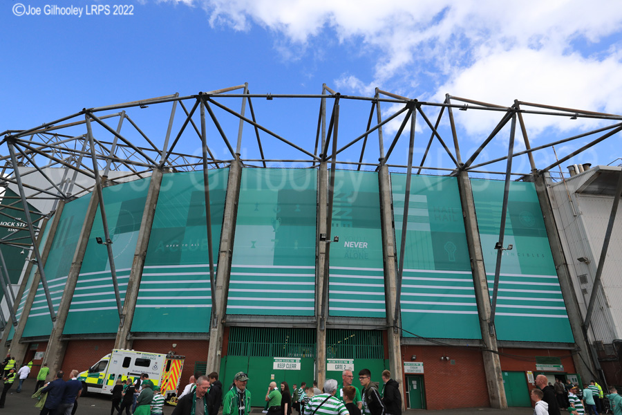 Celtic Park on League Flag Day