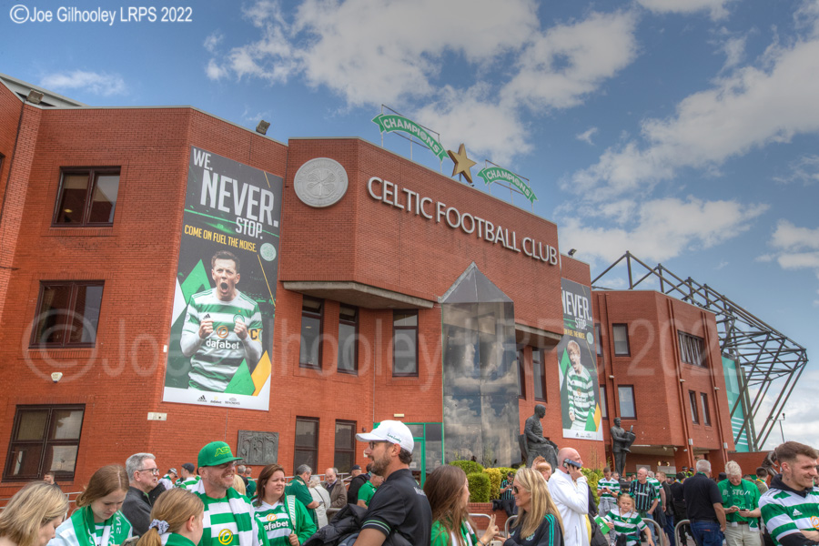 Celtic Park on League Flag Day