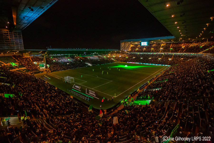 Celtic Park - light show v Hibernian

