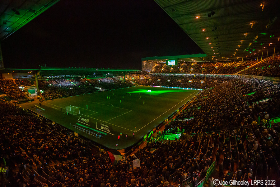 Celtic Park - light show v Hibernian

