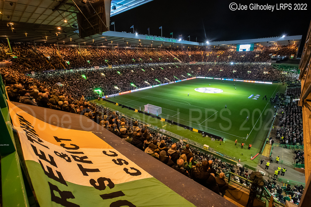 Celtic Park - light show v Leipzig Champions League 11th October 2022(55)
