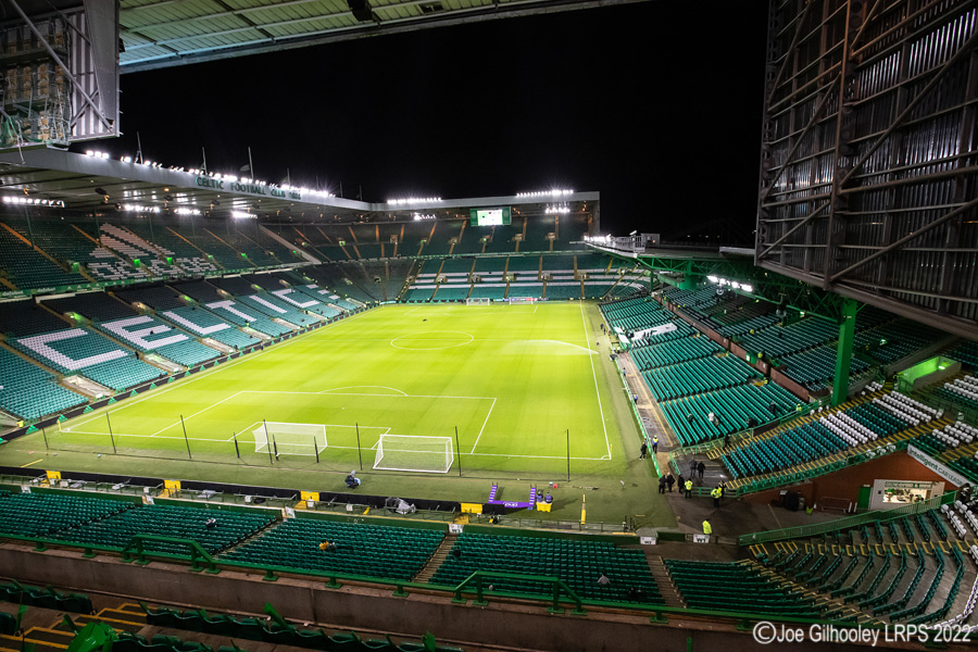 Celtic Park two hours before kick off 