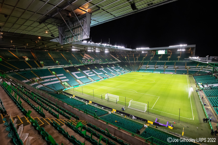 Celtic Park two hours before kick off 