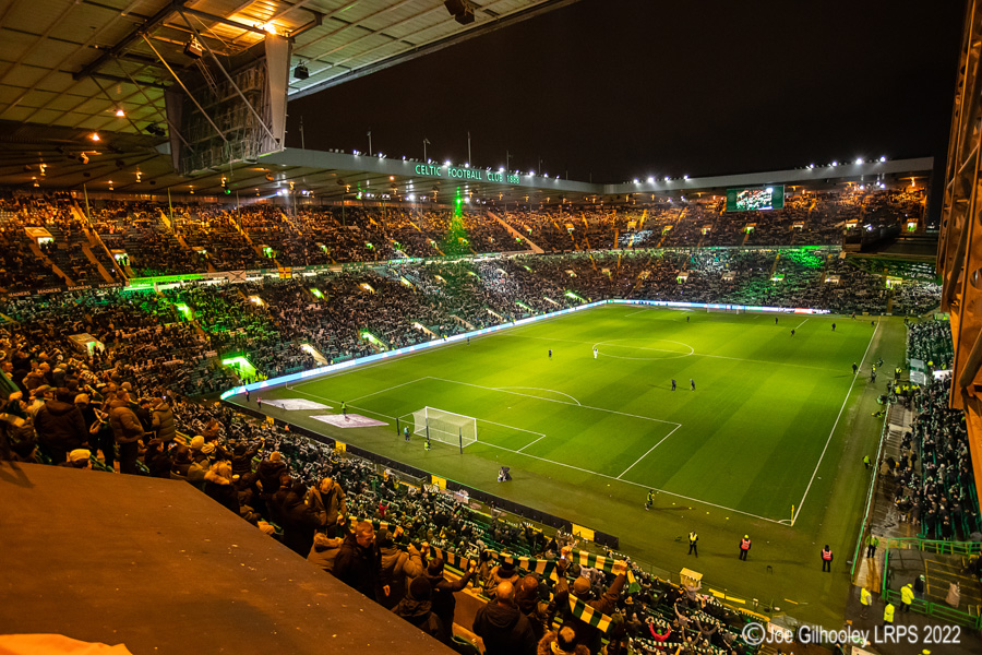 Celtic Park - light show v St Mirren
