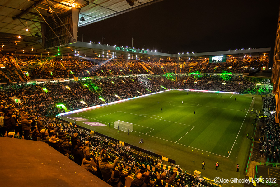 Celtic Park - light show v St Mirren
