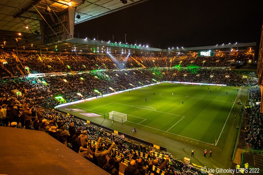 Celtic Park - light show v St Mirren
