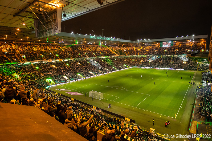 Celtic Park - light show v St Mirren
