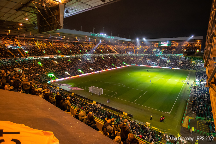 Celtic Park - light show v St Mirren
