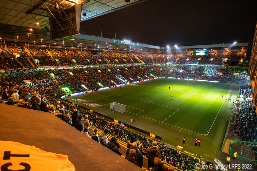 Celtic Park - light show v St Mirren
