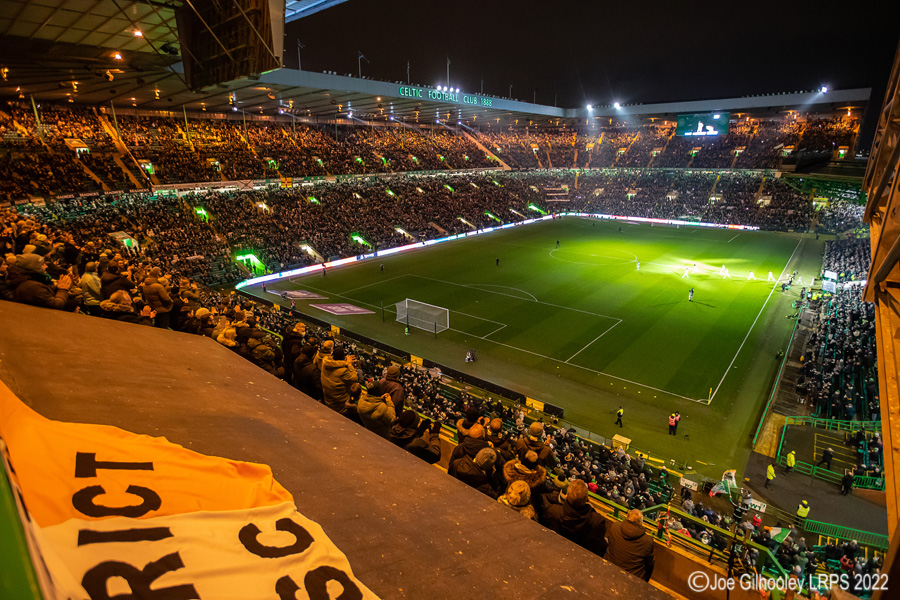 Celtic Park - light show v St Mirren
