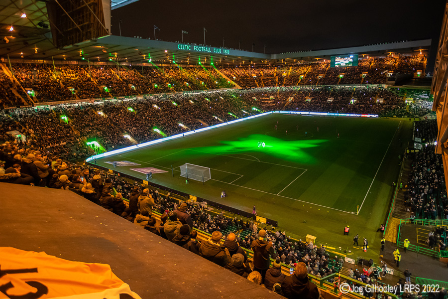 Celtic Park - light show v St Mirren
