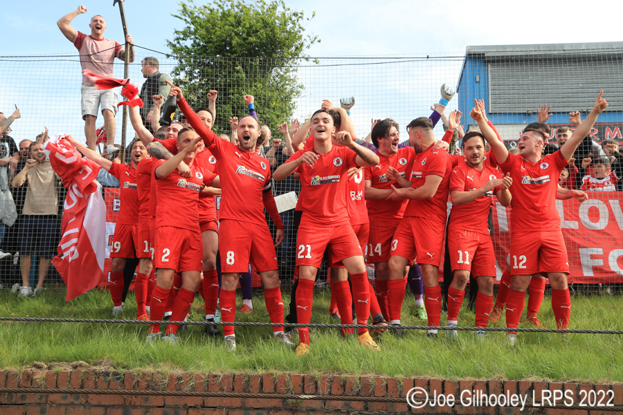 Cowdenbeath v Bonnyrigg Rose . The full time celebrations 