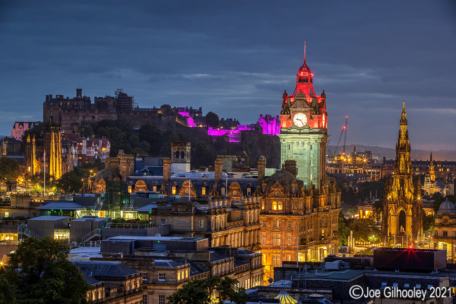 Edinburgh Castle was lit up purple for Epilepsy Awareness