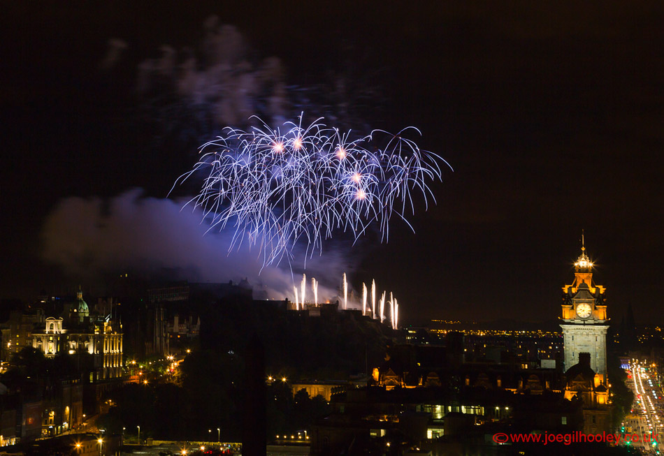Edinburgh Festival Fireworks 2015 from Calton Hill