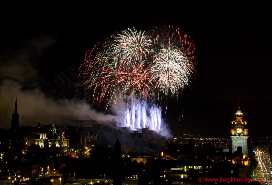 Edinburgh Festival Fireworks 2015 from Calton Hill