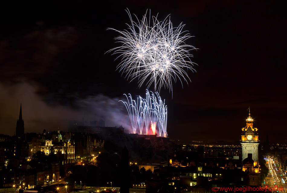 Edinburgh Festival Fireworks 2015 from Calton Hill