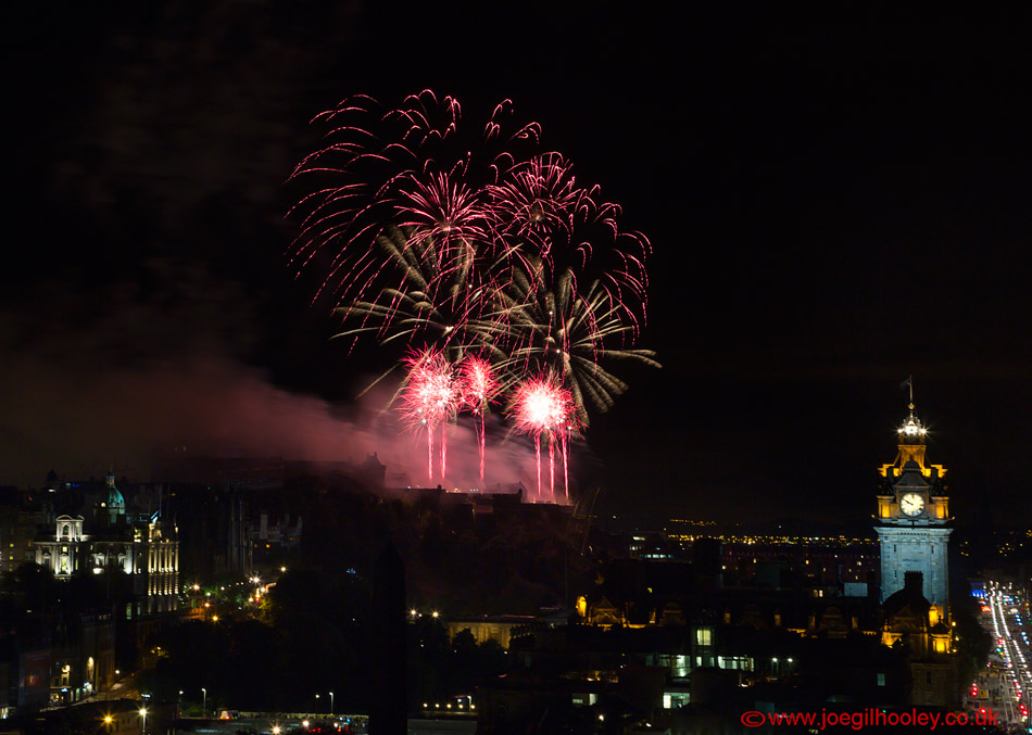 Edinburgh Festival Fireworks 2015 from Calton Hill